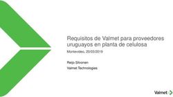 Requisitos de Valmet para proveedores uruguayos en planta de celulosa - Montevideo, 20/03/2019 Reijo Silvonen Valmet Technologies - ANDE