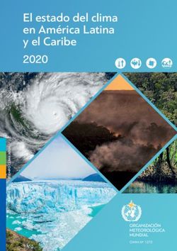 El estado del clima en Am&eacute;rica Latina y el Caribe 2020 - OMM-N&ordm; 1272 - WMO Library