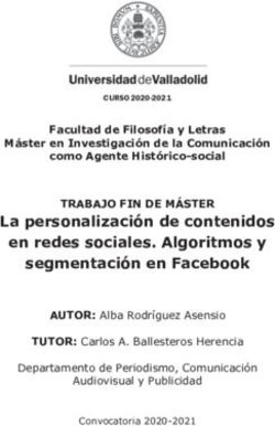 La personalizaci&oacute;n de contenidos en redes sociales. Algoritmos y segmentaci&oacute;n en Facebook