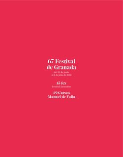 67 Festival de Granada - 15 fex 49 Cursos Manuel de Falla del 22 de junio al 8 de julio de 2018 - Festival Internacional de Música y ...