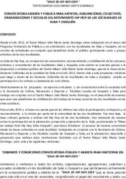CONVOCATORIA ABIERTA Y PÚBLICA PARA ARTISTAS, AGRUPACIONES, COLECTIVOS, ORGANIZACIONES Y ESCUELAS DEL MOVIMIENTO HIP HOP DE LAS LOCALIDADES DE ...