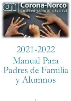 2021-2022 Manual Para Padres de Familia y Alumnos