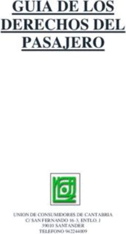 GUIA DE LOS DERECHOS DEL - PASAJERO - UNION DE CONSUMIDORES DE CANTABRIA C/ SAN FERNANDO 16-3, ENTLO. J 39010 SANTANDER TELEFONO 942244009 ...