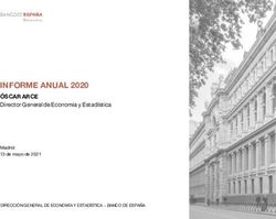 INFORME ANUAL 2020 &Oacute;SCAR ARCE Director General de Econom&iacute;a y Estad&iacute;stica - Banco de Espa&ntilde;a