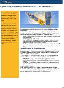 Hoja de datos: Generadores y sondas de tonos LAN IntelliTone 200