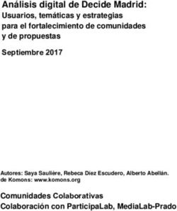 Análisis digital de Decide Madrid: Usuarios, temáticas y estrategias para el fortalecimiento de comunidades y de propuestas Septiembre 2017 ...