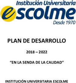 PLAN DE DESARROLLO "EN LA SENDA DE LA CALIDAD" 2018 - 2022 INSTITUCIÓN UNIVERSITARIA ESCOLME