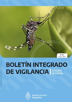 N 485 SE 06 / 2020 - 485 Boletín Integrado de Vigilancia - Argentina.gob.ar Presidencia de la Nación