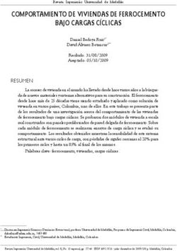 COMPORTAMIENTO DE VIVIENDAS DE FERROCEMENTO BAJO CARGAS CÍCLICAS
