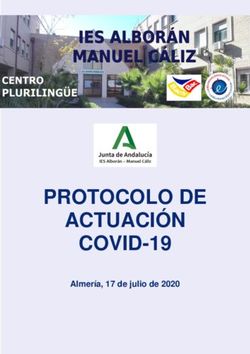 PROTOCOLO DE ACTUACIÓN COVID-19 - Almería, 17 de julio de 2020 - IES Alborán