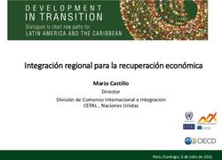 Integración regional para la recuperación económica - Mario Castillo Director División de Comercio Internacional e Integración - CEPAL