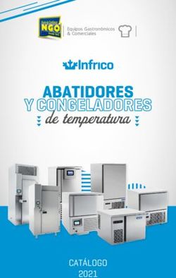 De temperatura ABATIDORES - CATÁLOGO 2021 - NGO SAECA