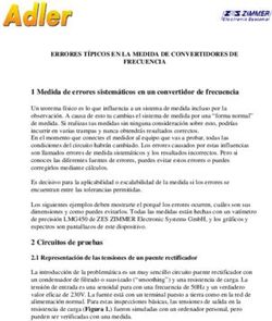 Medida de errores sistemáticos en un convertidor de frecuencia