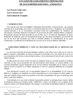 UN CANON DE SANEAMIENTO Y DEPURACION DE AGUAS RESIDUALES PARA ANDALUCIA