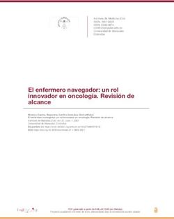 El enfermero navegador: un rol innovador en oncolog&iacute;a. Revisi&oacute;n de alcance - Redalyc