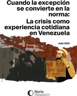 Cuando la excepci&oacute;n se convierte en la norma: La crisis como experiencia cotidiana en Venezuela - Julio 2021 - Noria ...