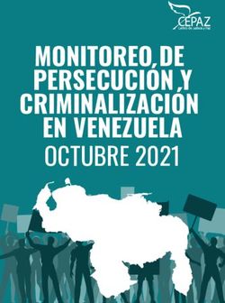 MONITOREO DE PERSECUCI&Oacute;N Y CRIMINALIZACI&Oacute;N EN VENEZUELA - OCTUBRE 2021 - CEPAZ