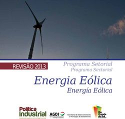 Energia Eólica Energía Eólica - Revisão 2013