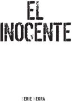 EL INOCENTE - Serie Negra