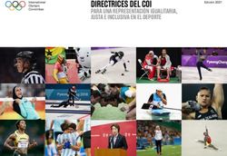DIRECTRICES DEL COI PARA UNA REPRESENTACIÓN IGUALITARIA, JUSTA E INCLUSIVA EN EL DEPORTE - OLYMPICS