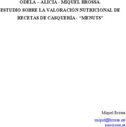 ODELA - ALICIA - MIQUEL BROSSA. ESTUDIO SOBRE LA VALORACI&Oacute;N NUTRICIONAL DE RECETAS DE CASQUER&Iacute;A - "MENUTS" - Miquel Brossa