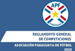 REGLAMENTO GENERAL DE COMPETICIONES ASOCIACIÓN PARAGUAYA DE FÚTBOL 2020 - APF