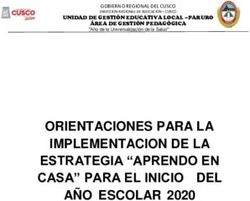 ORIENTACIONES PARA LA IMPLEMENTACION DE LA ESTRATEGIA "APRENDO EN CASA" PARA EL INICIO DEL A&Ntilde;O ESCOLAR 2020 - UGEL Paruro