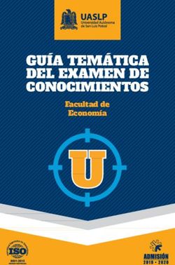 GU&Iacute;A TEM&Aacute;TICA DEL EXAMEN DE - CONOCIMIENTOS Facultad de Econom&iacute;a - Uaslp