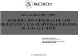 DESCRIPCIÓN GENERAL DE LOS DERECHOS Y LAS RESPONSABILIDADES DE LOS ALUMNOS - District 196
