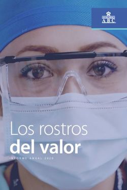 Del valor Los rostros - INFORME ANUAL 2020