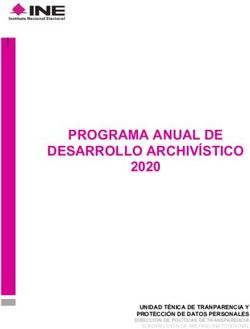 PROGRAMA ANUAL DE DESARROLLO ARCHIVÍSTICO 2020 - UNIDAD TÉNICA DE TRANPARENCIA Y PROTECCIÓN DE DATOS PERSONALES - INE