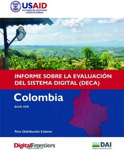 Colombia INFORME SOBRE LA EVALUACI&Oacute;N DEL SISTEMA DIGITAL (DECA) - Para Distribuci&oacute;n Externa
