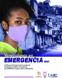 Confluencia del impacto de la emergencia humanitaria compleja y la pandemia por COVID-19 en mujeres, ni&ntilde;as y adolescentes.