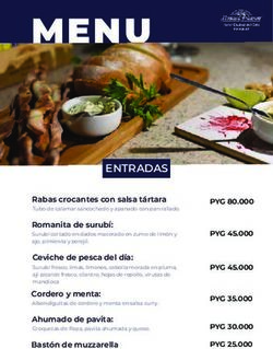 MENU - Hotel Howard Johnson