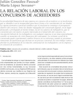 LA RELACIÓN LABORAL EN LOS CONCURSOS DE ACREEDORES