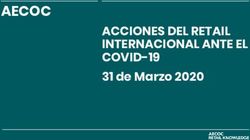 AECOC ACCIONES DEL RETAIL INTERNACIONAL ANTE EL COVID-19 - 31 de Marzo 2020 - Basque Food Cluster
