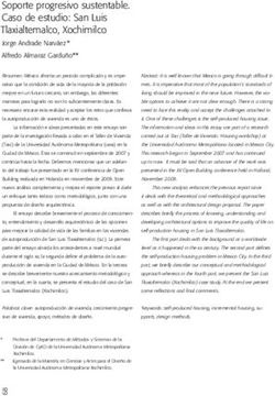 Soporte progresivo sustentable. Caso de estudio: San Luis Tlaxialtemalco, Xochimilco