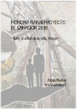MEMORIA FIANALPROYECTO DE SANACION 2016 - "Sube al árbol de la vida, Acoge" - Asnia.Huelva www.asnia.es