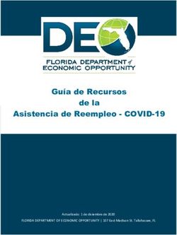 Guía de Recursos de la - Asistencia de Reempleo - COVID-19 - Actualizado: 1 de diciembre de 2020 FLORIDA DEPARTMENT OF ECONOMIC OPPORTUNITY | 107 ...