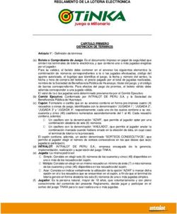 REGLAMENTO DE LA LOTERIA ELECTRONICA - Intralot