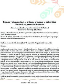 Riqueza y abundancia de la avifauna urbana en la Universidad Nacional Aut&oacute;noma de Honduras - Zeledonia