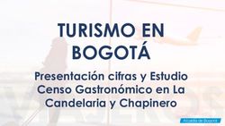TURISMO EN BOGOTÁ Presentación cifras y Estudio Censo Gastronómico en La Candelaria y Chapinero - Instituto Distrital de Turismo