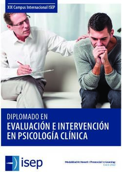EVALUACI&Oacute;N E INTERVENCI&Oacute;N EN PSICOLOG&Iacute;A CL&Iacute;NICA - DIPLOMADO EN - XIX Campus Internacional ISEP