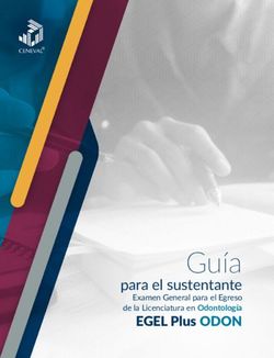 Gu&iacute;a para el sustentante Examen General para el Egreso de la Licenciatura en Odontolog&iacute;a