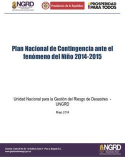 Plan Nacional de Contingencia ante el fenómeno del Niño 2014-2015