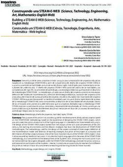 Construyendo una STEAM-E-WEB Science, Technology, Engineering, Art, Mathematics-English Web Building a STEAM-E-WEB Science, Technology ...