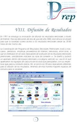 VIII. Difusión de Resultados