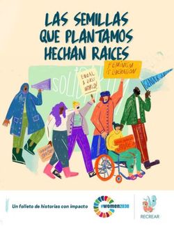 LAS SEMILLAS QUE PLANTAMOS HECHAN RAICES - Un folleto de historias con impacto - Women2030