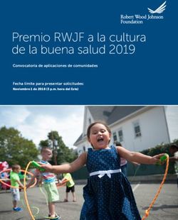 Premio RWJF a la cultura de la buena salud 2019 - Convocatoria de aplicaciones de comunidades Fecha límite para presentar solicitudes: Noviembre 1 ...