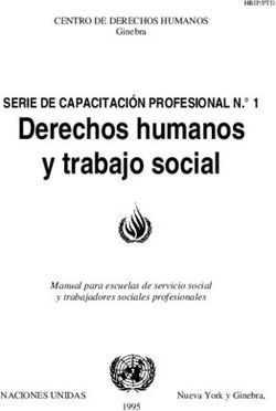 Derechos humanos y trabajo social - SERIE DE CAPACITACIÓN PROFESIONAL N. 1 CENTRO DE DERECHOS HUMANOS